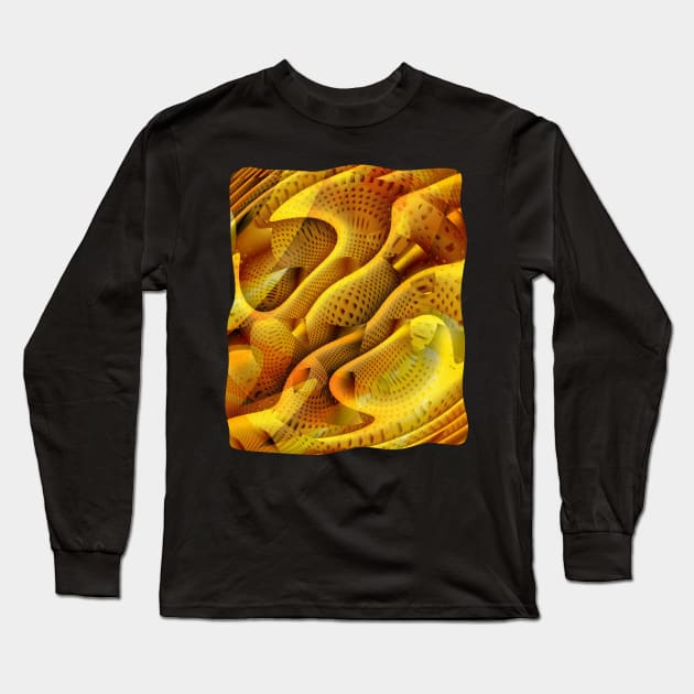 Honeycomb Long Sleeve T-Shirt by CreativeByDesign